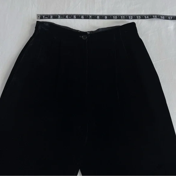 INC International Concepts Petite Velvet Trousers | Black | Size 4P | EUC - Picture 9 of 13